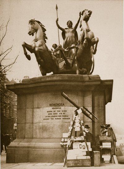 Westminster Bridge Monument to Boadicea by English Photographer